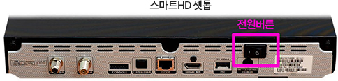 스마트HD 셋톱박스 뒷면, 전원 버튼 이미지