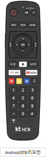 Android STB 리모컨 이미지