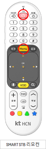 SMART STB 리모컨 이미지