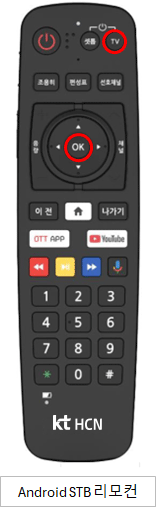Android STB 리모컨 이미지