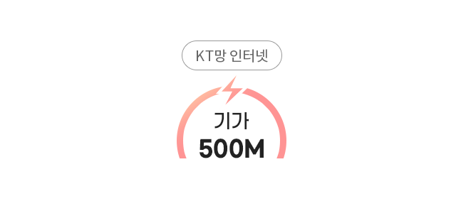KT망 인터넷/기가 500M