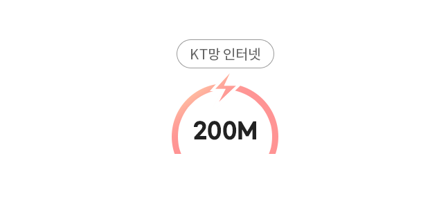 KT망 인터넷/200M