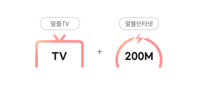 알뜰TV/TV+알뜰인터넷/200M
