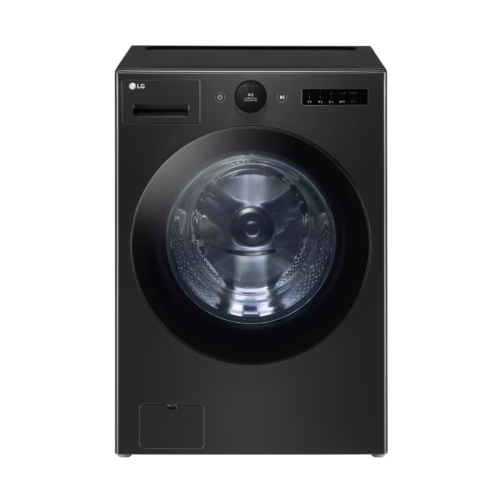 LG전자 오브제 25kg 드럼세탁기(블랙) 제품 모습